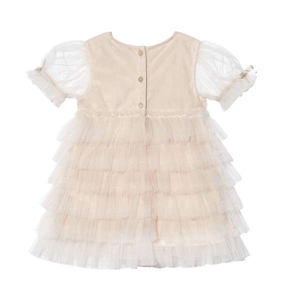 TUTU DU MONDE Dreamscape layered tutu dress sequin & floral embellishments 0-3m - Picture 10 of 11